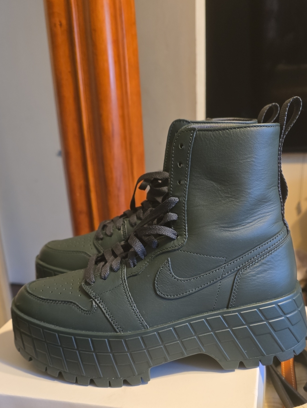 Air Jordan 1 Brooklyn Boots Dark GREEN